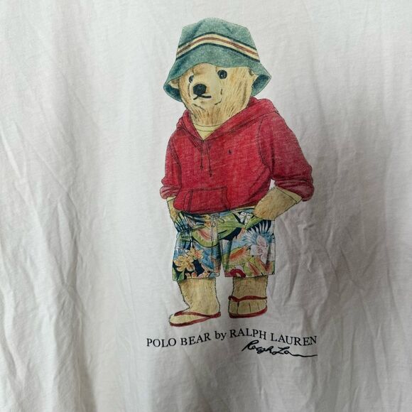 Vintage polo Ralph Lauren beat T-shirt single stitch all around size XL - Picture 4 of 6